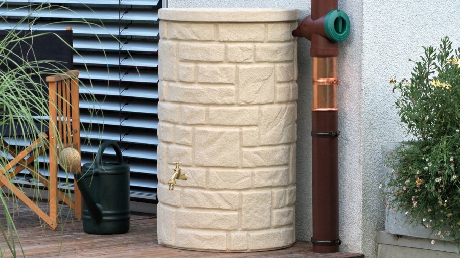 Arcado waterbutt in Sandstone 230 Litres