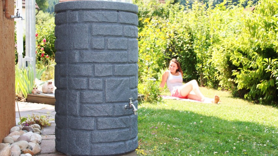 9000637K Arcado water butt 230l. Colour: charcoal