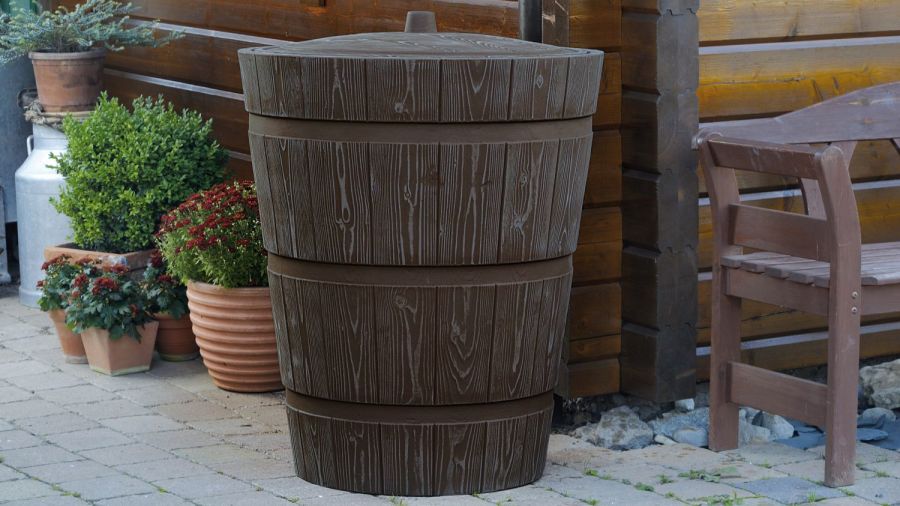 9000720K Rustico Walnut 275l water butt