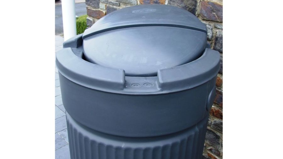 Column 500 Litre Water Butt Lid. Colour: Charcoal