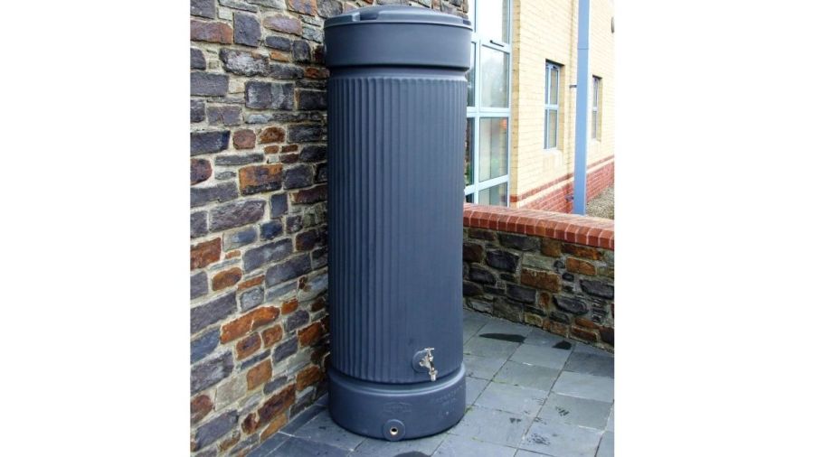 Column water butt 500 Litre. Colour: Charcoal