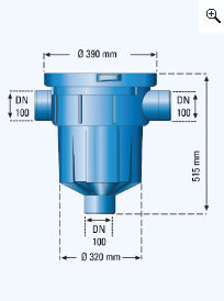 Retention Filter dimensions 1000630 side view