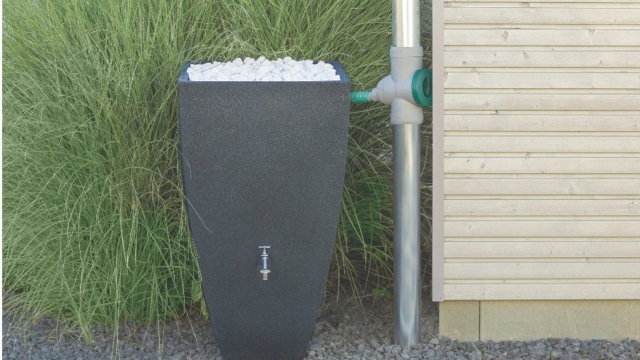 Modena Decorative Water Butt - Dark Granite Finish Modena Decorative Water Butt - Dark Granite Finish