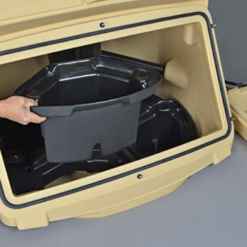 operation concept-450 3P Technik Sani Solar - how to remove the dry compost