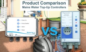 Comparison of Mains Water Back up Controllers for Rainwater Harvesting Installations